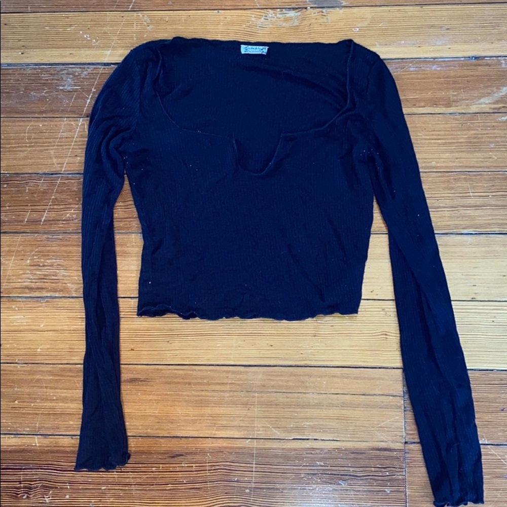 Free People black long sleeve